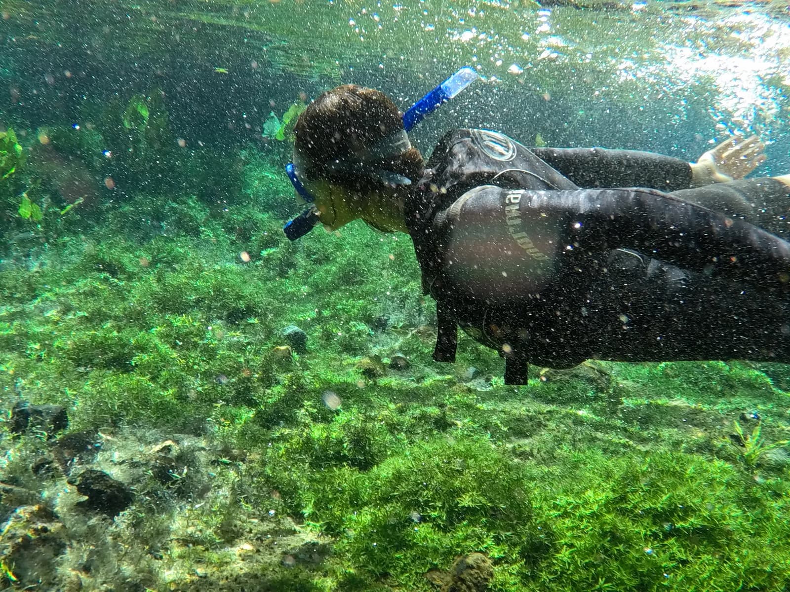 Flutuação na Nascente Azull